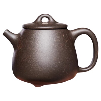 宜兴紫砂壶手工高石瓢黑泥泡茶壶
