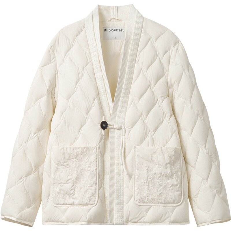 【新中式】播冬季肌理感短款羽绒服宽松气质外套BDR4RD3510