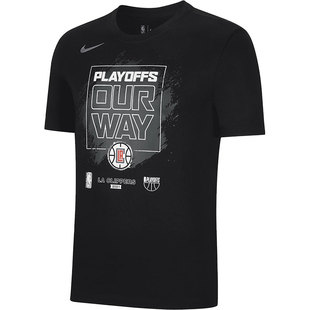 Nike/耐克正品洛杉矶快船队 NIKE NBA 男子运动短袖T恤DQ8987-010