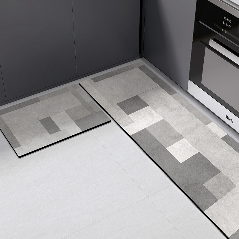 硅藻泥厨房地垫吸水防滑可擦免洗耐脏垫入户门垫进门门口地毯家用