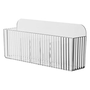 药品收纳盒柜门壁挂式免打孔透明多格家用常备急救药品置物箱