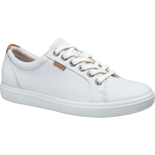 Ecco爱步女鞋秋季款经典款小白鞋时尚休闲板鞋 柔酷7号430003现货