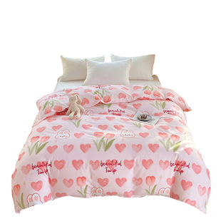 2026年老式全棉绒布被套加厚单件1.8米纯棉拼接被罩双面绒冬保暖