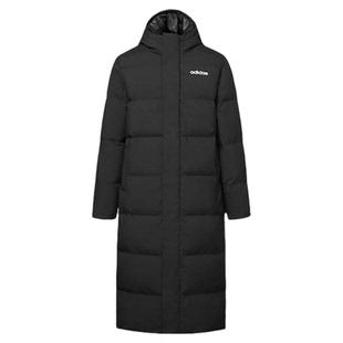 阿迪达斯官方新款男女加厚保暖上衣外套鸭绒过膝长款羽绒服JW1686