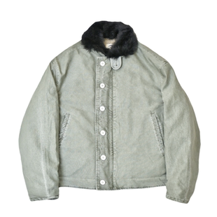 SONOFLOONG水洗宽松N1甲板服复古羊毛领甲板夹克PRUSER DECK外套