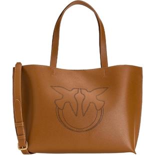 PINKO女士通勤大容量飞鸟徽标托特包单肩包手提包103780A03V