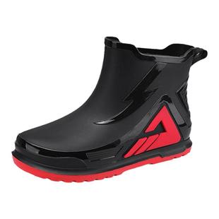 网红儿童雨靴男童防水鞋防滑中大童学生轻便雨鞋男孩高帮帅气短靴