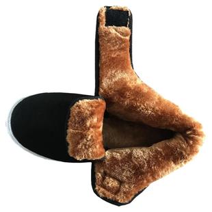 冬季保暖棉鞋男女加绒加厚防滑中老年爸爸上班散步月子居家布棉鞋