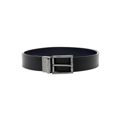 【自营】Bally/巴利纯色新品男士牛皮革休闲百搭针扣皮带腰带