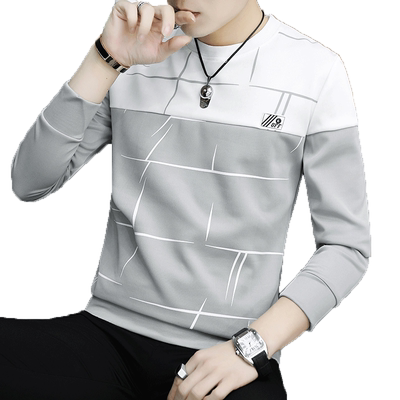 男士长袖T恤男装春秋季新款卫衣