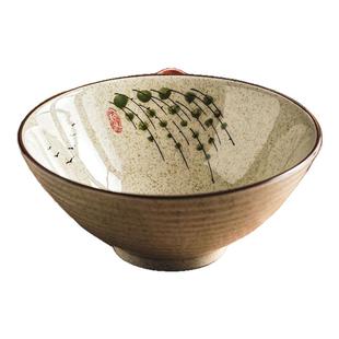 大容量斗笠面碗8英寸大碗家用吃面陶瓷汤碗面条碗漂亮汤面碗大号