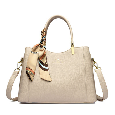 袋鼠包包女式新款2025时尚大气手提包女真皮斜挎包生日礼物送妈妈