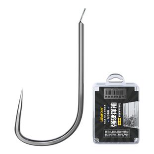 久岩100枚强硬锋袖鱼钩散装正品黑坑竞技袖合金钢材鲫鱼专用袖钩