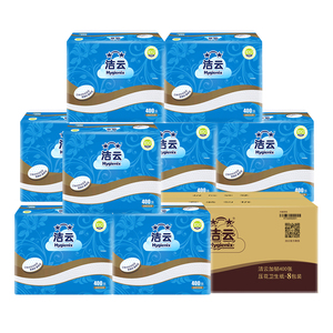 洁云卫生纸加厚400张30包加韧柔