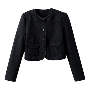【经典耐看】定制羊毛粗花呢 小香风短款箱型外套夹克+短裤套装女