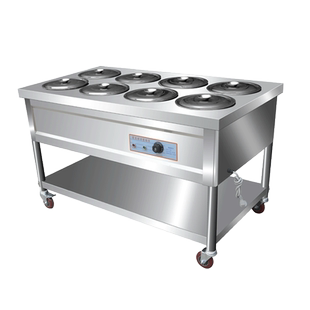 沁雾商用保温粥车汤池保温台售饭台早餐摆摊流动加热保温车快餐台