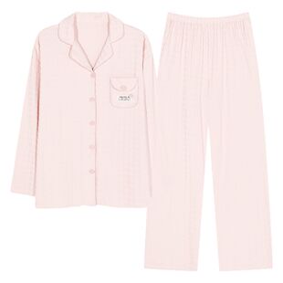 猫人睡衣女士春秋季新疆棉长袖少女学生可外穿家居服大码宽松套装