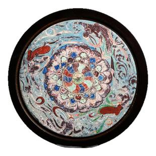 敦煌研究院 壁画陶瓷杯垫茶托茶室茶具高级感轻奢隔热垫茶垫国潮