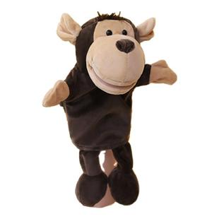 手偶动物狮子小羊灰狼儿童婴儿安抚亲子故事毛绒指偶木偶表演道具