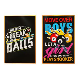 台球厅装饰画桌球室挂画斯诺克明星俱乐部海报贴纸墙贴新创意壁画