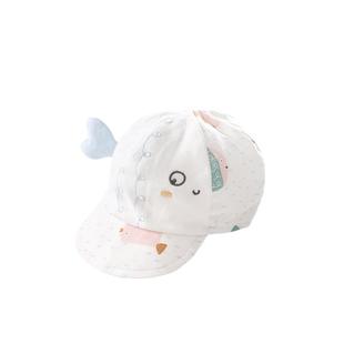 aqpa儿童双层纱布鸭舌帽夏季新品男女宝可爱外出帽婴儿棒球帽透气