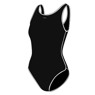 TOSWIM新款泳衣女三角无袖游泳衣游泳馆专用初学者黑色显瘦泳装