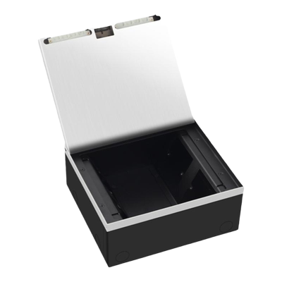 瑞博银色隐形纯平嵌入式地插座可斜放四个86开关插座出线隐藏插头