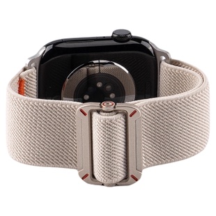 匠戴编织工装尼龙适用苹果S11手表S10applewatch9表带舒适iWatch8透气7男款ultra3高级SE3智能秋冬女款腕表带