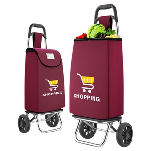 百草园买菜小拉车家用购物车可折叠爬楼神器小推车轻便逛超市便携