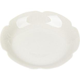 草木灰葵口梅花杯垫陶瓷隔热茶垫茶杯托防烫茶托杯托茶具茶道配件