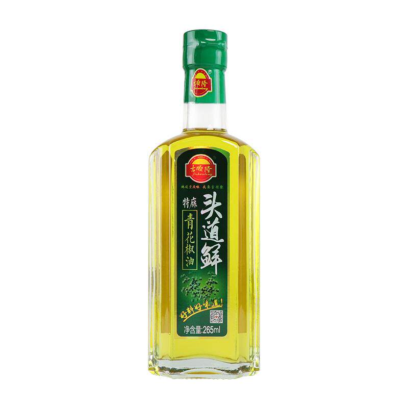 吉顺隆青花椒油265ml四川特产汉源麻椒油特麻特香浓缩藤椒麻油家