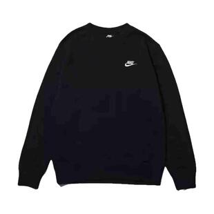 GMT8 耐克专柜 基础款刺绣小勾 Nike圆领卫衣连帽开衫加绒 BV2667