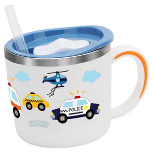 stenlock儿童水杯316不锈钢家用敞口直饮喝水杯幼儿园宝宝牛奶杯