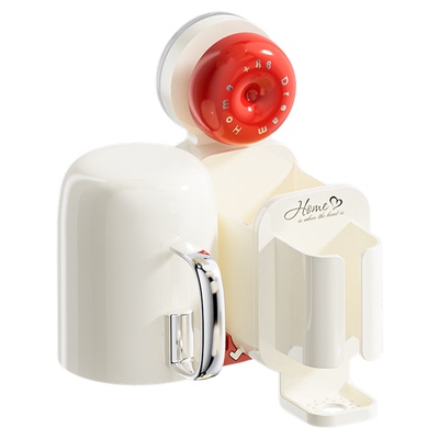 壁挂牙刷架吸盘吸附通风沥水