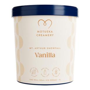 Motueka Creamery莫图依卡新西兰进口香草味冰淇淋纯动物奶油1L装