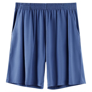 莫代尔男士睡裤夏季薄棉款大裤衩宽松大码居家五分短裤男款可外穿