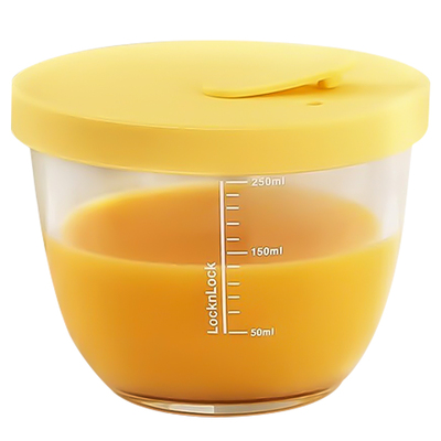 乐扣宝宝辅食碗玻璃食品级带刻度