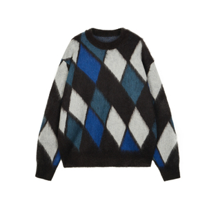 速写男装奥莱outlets秋冬折扣新品毛衫宽松印花圆领套头舒适时尚