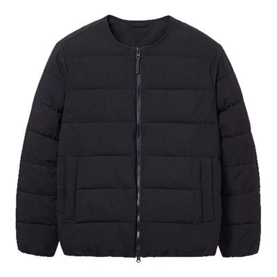 鸭鸭休闲短款圆领轻薄羽绒服