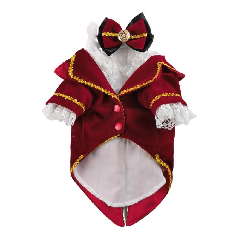 私宠手作宠物狗吸血鬼风礼服公狗西装泰迪比熊猫咪衬衫万圣节装扮