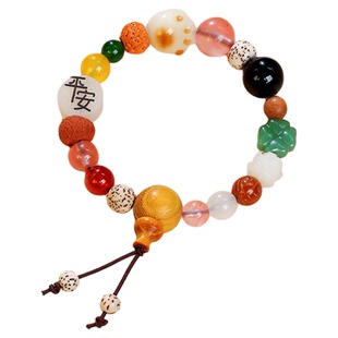 【杭州灵隐正品】儿童十八籽菩提多宝手串生肖护身平安转运珠文玩