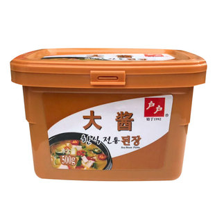 户户大酱500g韩国大酱汤专用酱黄豆酱韩式海鲜拌饭大酱豆瓣酱