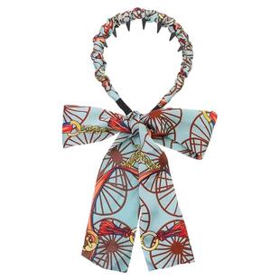 繁花飘带发箍女2025新款高颅顶头箍日常外戴绑发一体编发发卡头饰