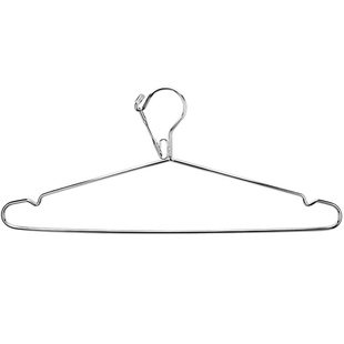 304加粗防风衣架卡扣无磁不锈钢实心晾衣架晒衣挂防滑衣服撑裤架