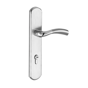 304不锈钢85锁实木门锁执手锁卧室锁室内把手210mm235孔距大门锁