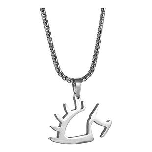 赵雷同款小刺猬项链吊坠钛钢理想LOGO项链音乐节挂件个性项链吊坠