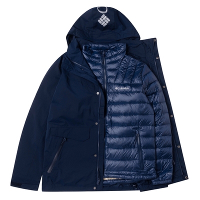 哥伦比亚冲锋衣三合一夹克男装运动服700蓬羽绒内胆外套潮WE9643