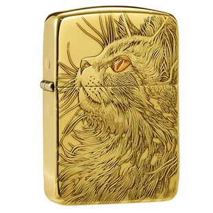 zippo打火机1941复刻仰望星空猫防风官方正品男士生日礼物送男友