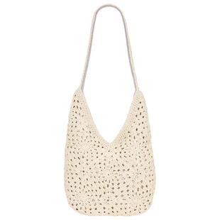 [冬季新品]8 Other Reasons复古风米色镂空手提包REVOLVE