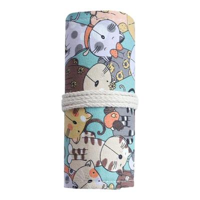 笔帘卷笔袋彩铅大容量美术生素描